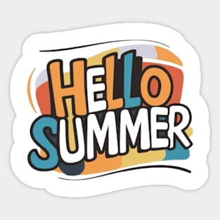 Hello summer Sticker